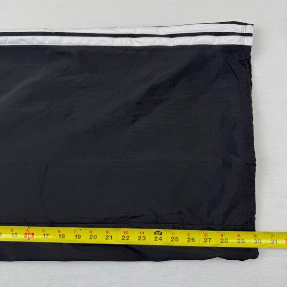 Adidas Women's Sport 3 Stripes Trim Black Woven Track Pants 1X Elastic Waist NWT - Picture 10 of 12